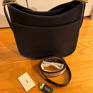 Coach Emery Glovetanned Leather Crossbody Handbag - Midnight Blue Colour